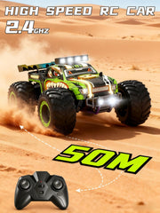 Zappido RC car front headlights provide clear visibility during evening races.