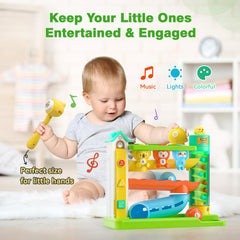 Zardali color-matching holes toy promotes early color recognition.