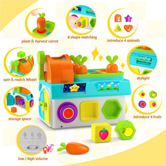 Zardali Montessori fruit-animal puzzles promote color and shape matching for early learning.