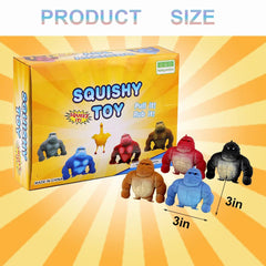 Zasnynua gorilla toy, stretchy squishy action ideal for sensory play.