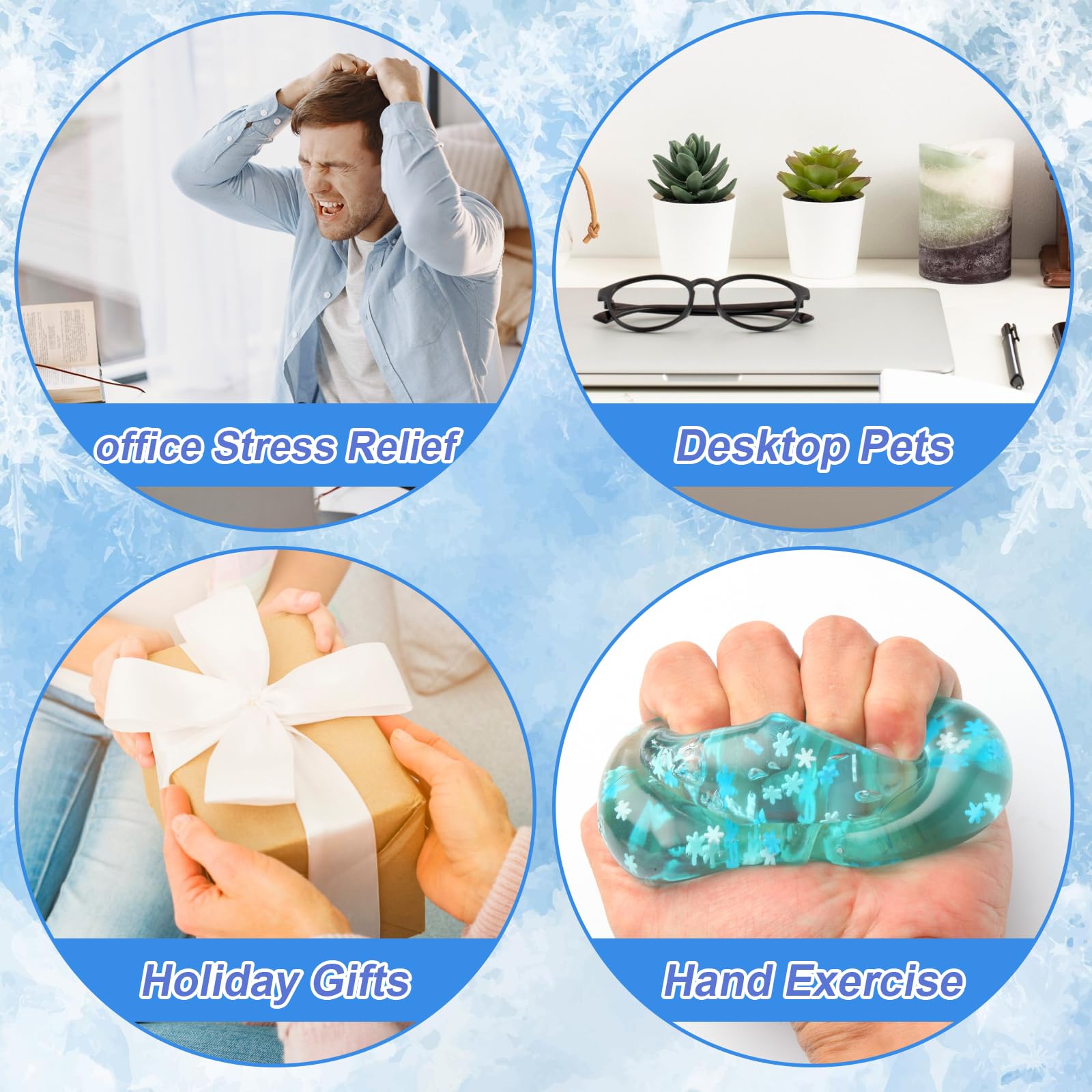 Zasnynua stress ball packaging designed for party favors and rewards.