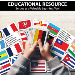 Zastic! World Flags learning-games format supports interactive quizzes and group play.