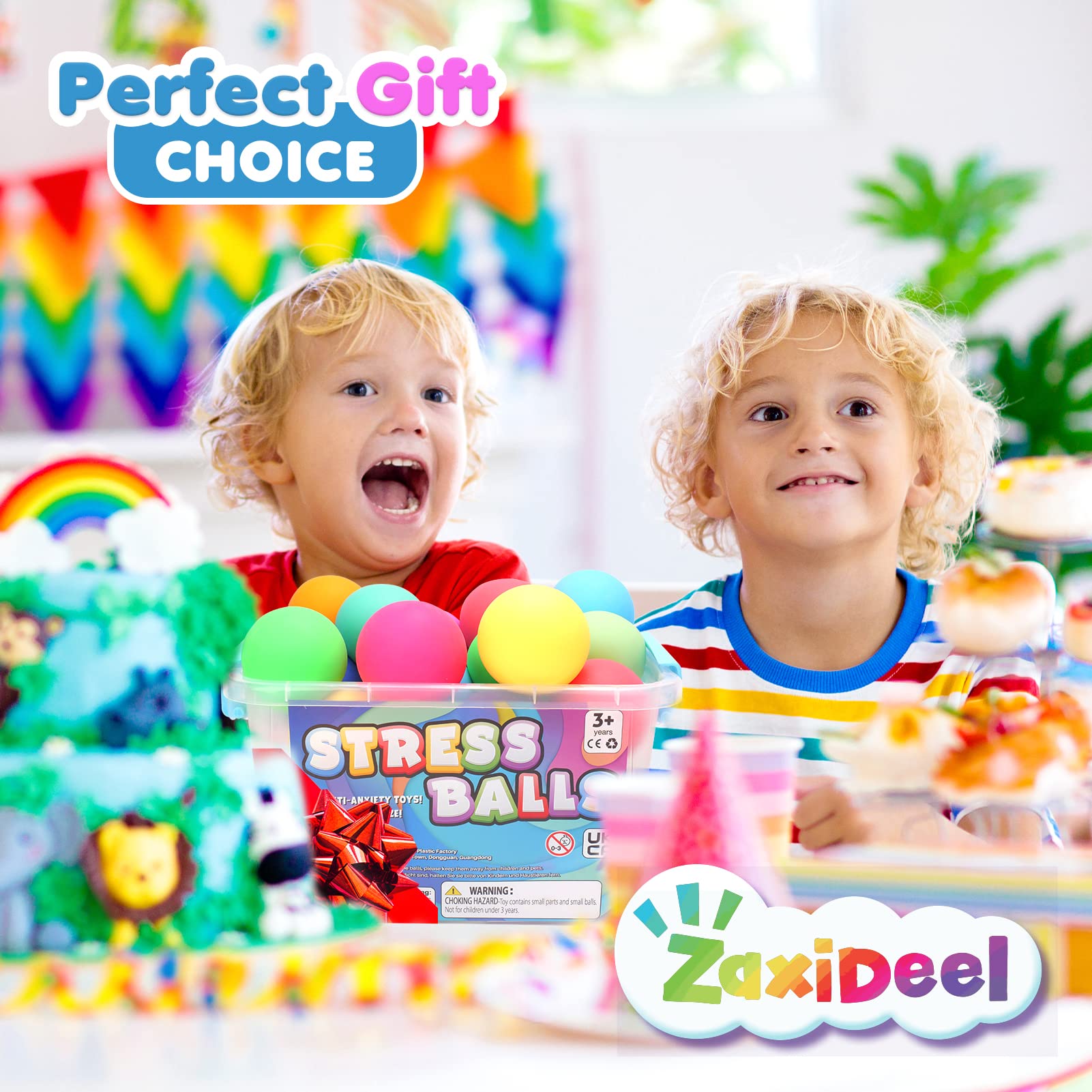 ZaxiDeel classroom-prize set featuring colorful stress balls enhances classroom activities.