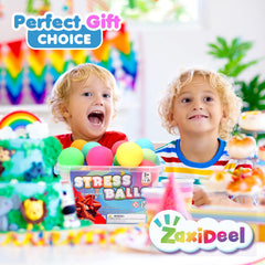 ZaxiDeel classroom-prize set featuring colorful stress balls enhances classroom activities.