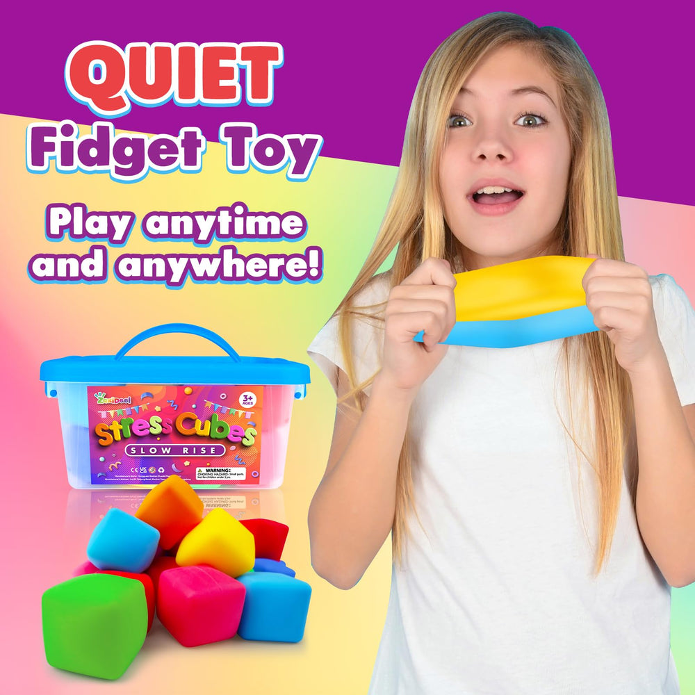 ZaxiDeel colorful stress cubes pack for accessible, portable relief anywhere.