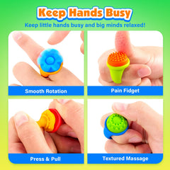 ZaxiDeel fidget ring silicone textures for varied tactile feedback
