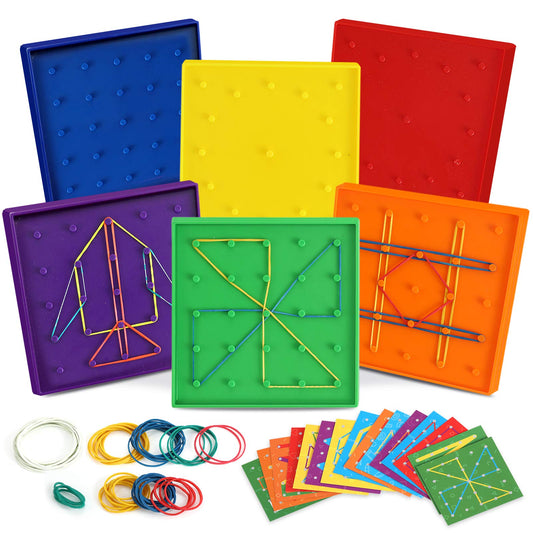 ZaxiDeel geoboard double-sided 5x5 grid for hands-on geometry exploration