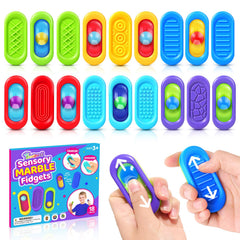 ZaxiDeel Sensory Marble Fidget pack 18 close-up promotes calm focus during study