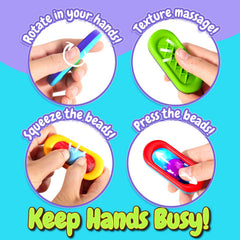 ZaxiDeel Sensory Marble Fidget child holding the toy for quiet, focused play.