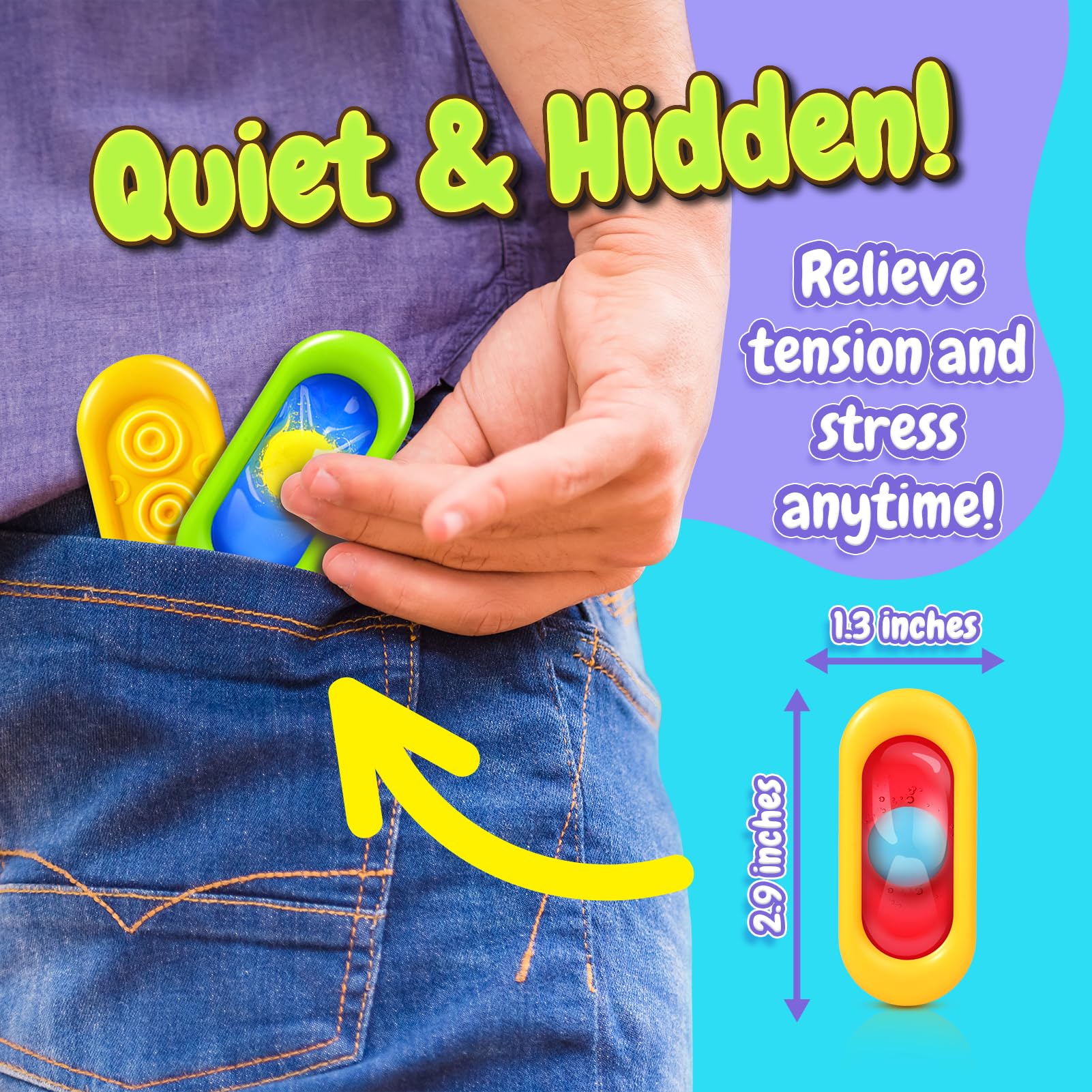 ZaxiDeel Sensory Marble Fidget classroom prize used to promote gentle concentration.