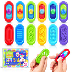 ZaxiDeel Sensory Marble Fidget closeup with gel beads for tactile input and calm focus.