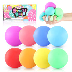 ZaxiDeel slow rising stress balls eight-pack color variety for improved focus and stress relief.