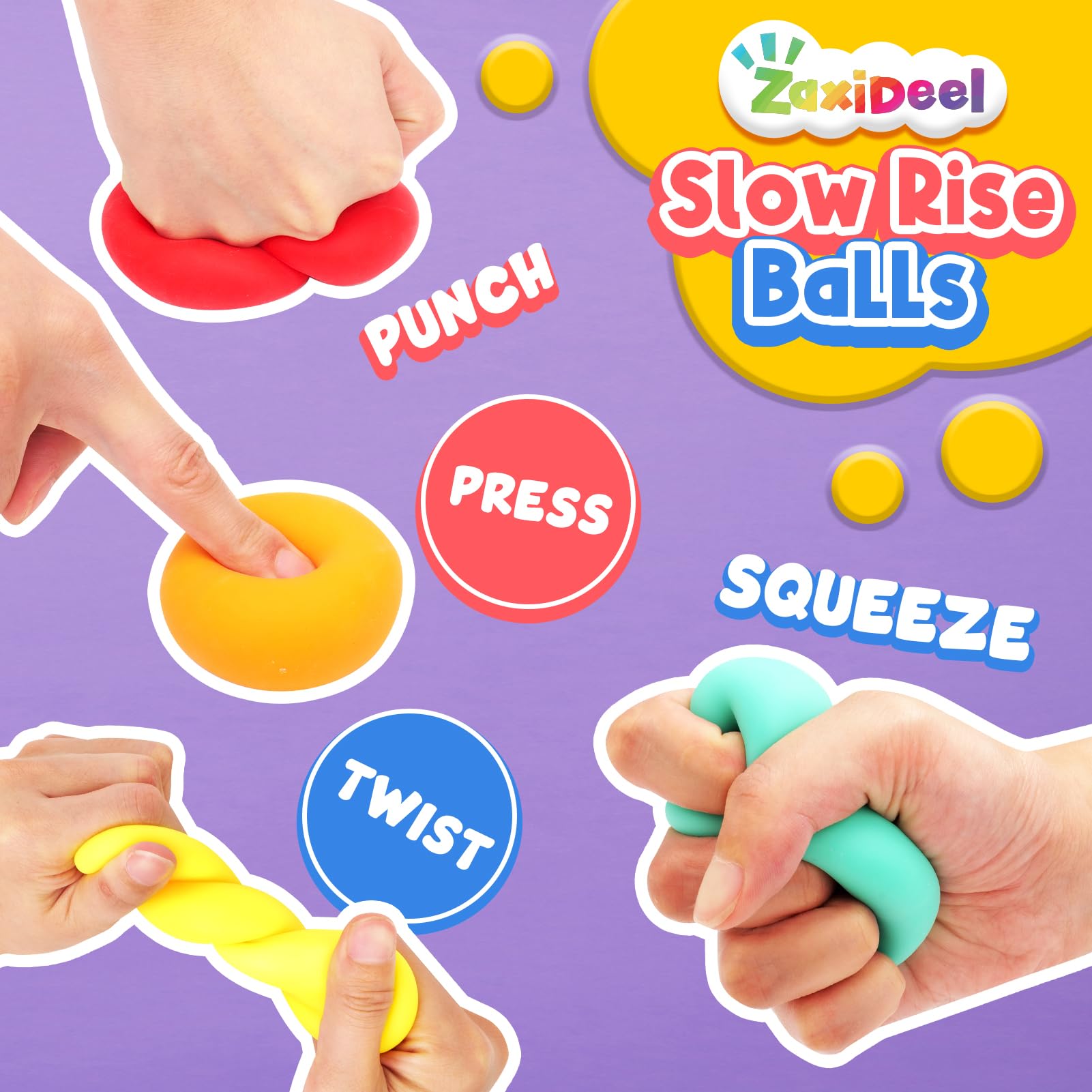 ZaxiDeel stress balls classroom use with students encouraging focus.