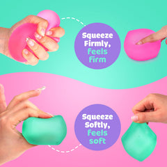 ZaxiDeel stress cube 3-pack in pink for gentle sensory engagement