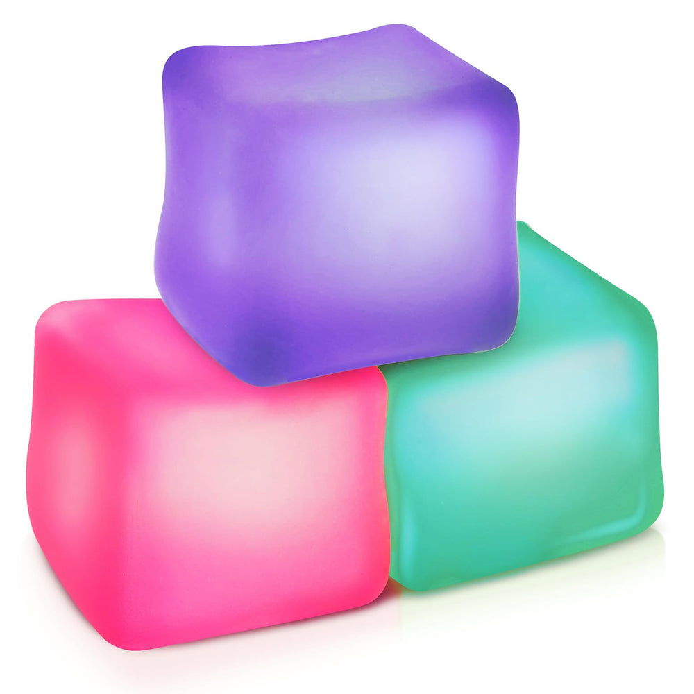 ZaxiDeel stress cube 3-pack in purple for calm focus and tactile relief