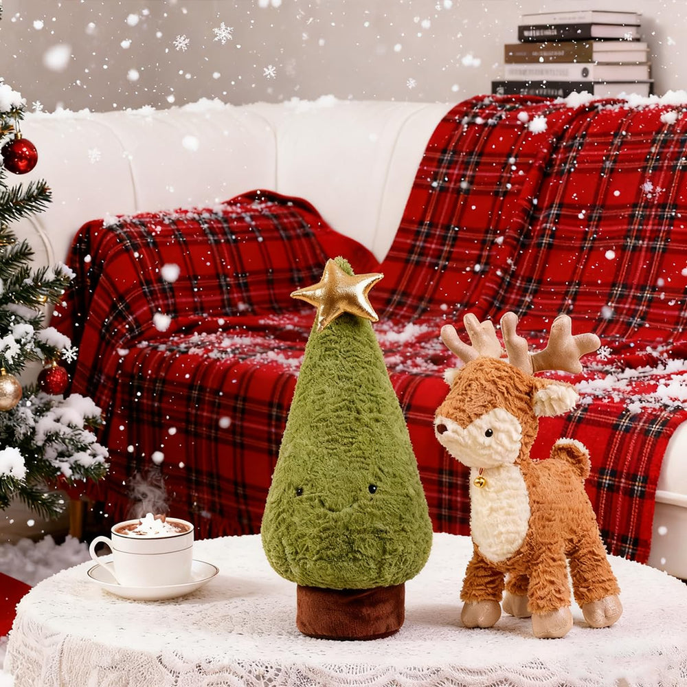 Zaxqerm soft deer stuffed animal makes a thoughtful gift for kids.