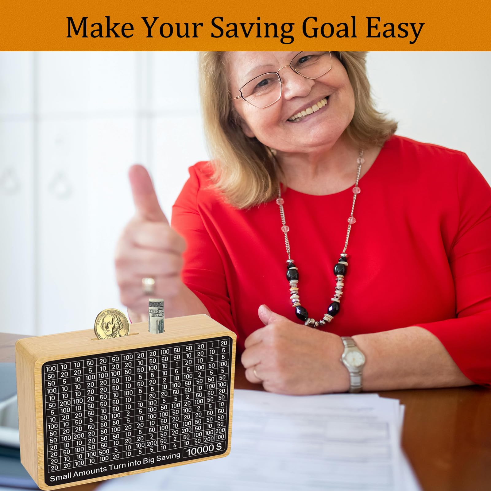 Zayeemi money-saving-box wooden sturdy design communicates reliability for repeated use and gifting.