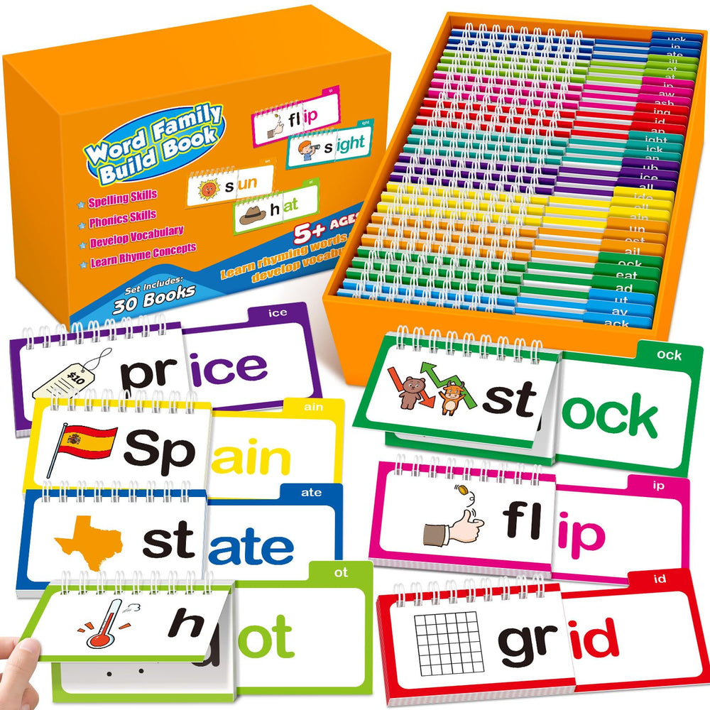Zazopup 30 Read and Rhyme Flip Books cover, engaging young readers with playful phonics.