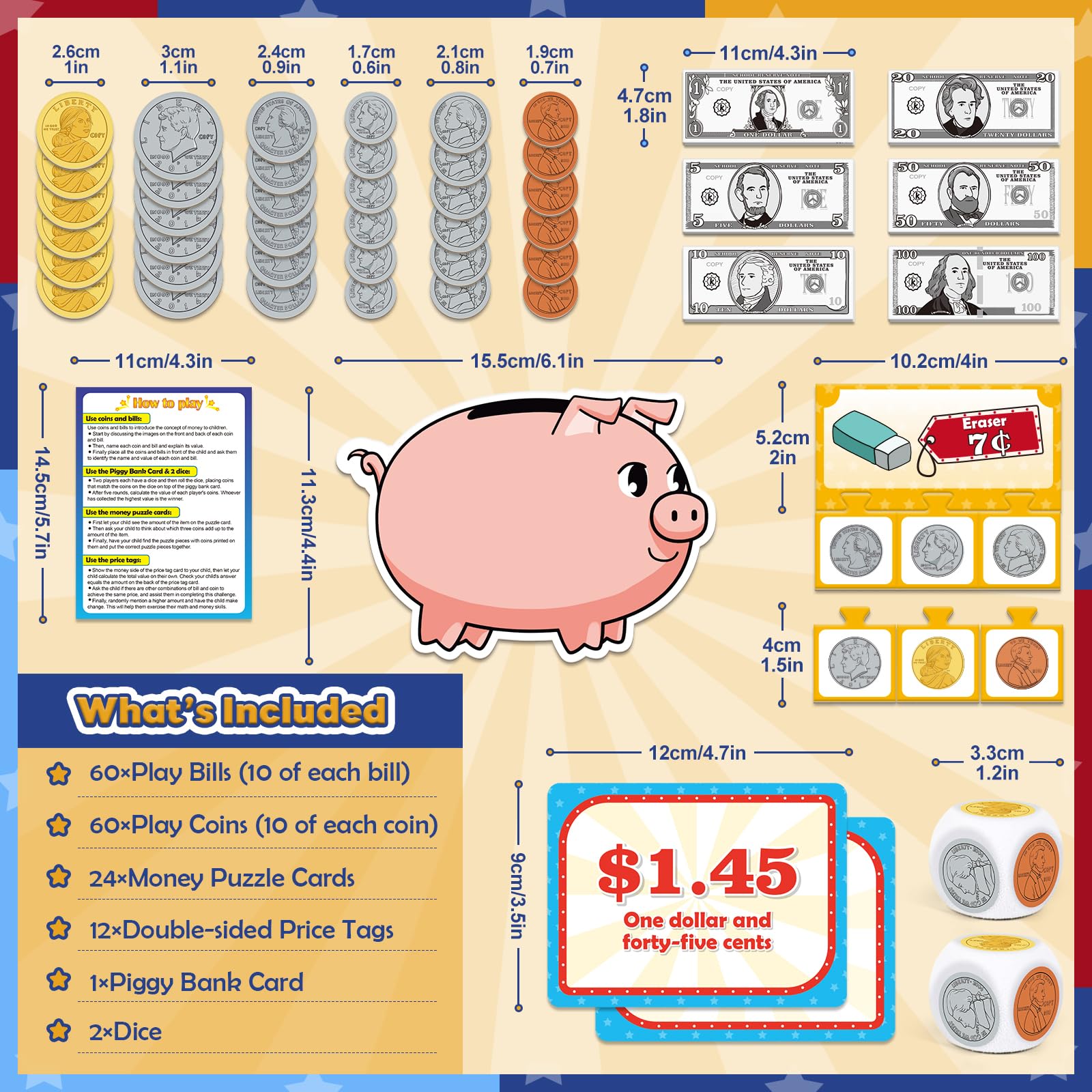 Zazopup kids counting with play money enhances fine motor skills