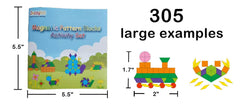 ZazzyKid classroom-use pattern blocks support early geometry learning.