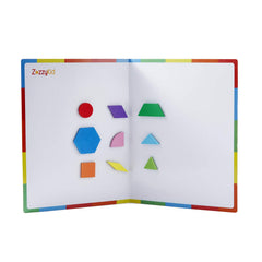 ZazzyKid travel-friendly pattern blocks entertain kids on the go.