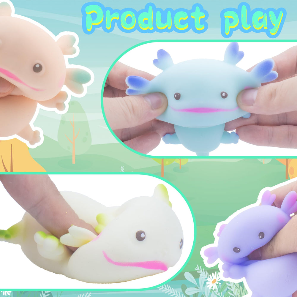 Zcahoo Axolotl Toy on desk showcases calm office companion.