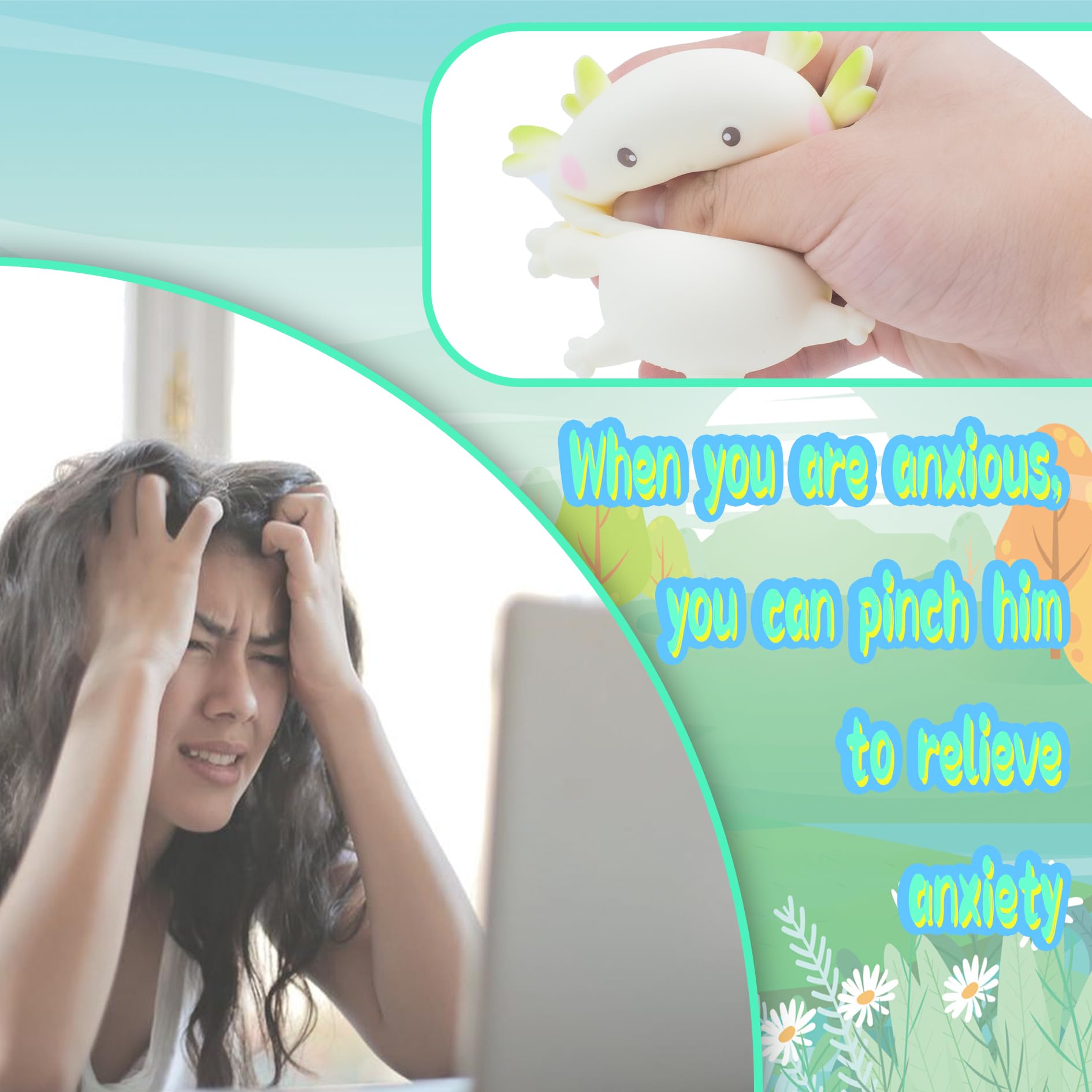 Zcahoo Axolotl Toy gift packaging signals a fun stocking stuffer.