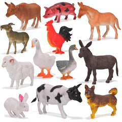 Zcpotizi cow figure for lifelike farm play and early learning