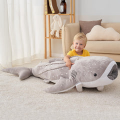 Zctghvy whale shark plush with double layer stitching for durability