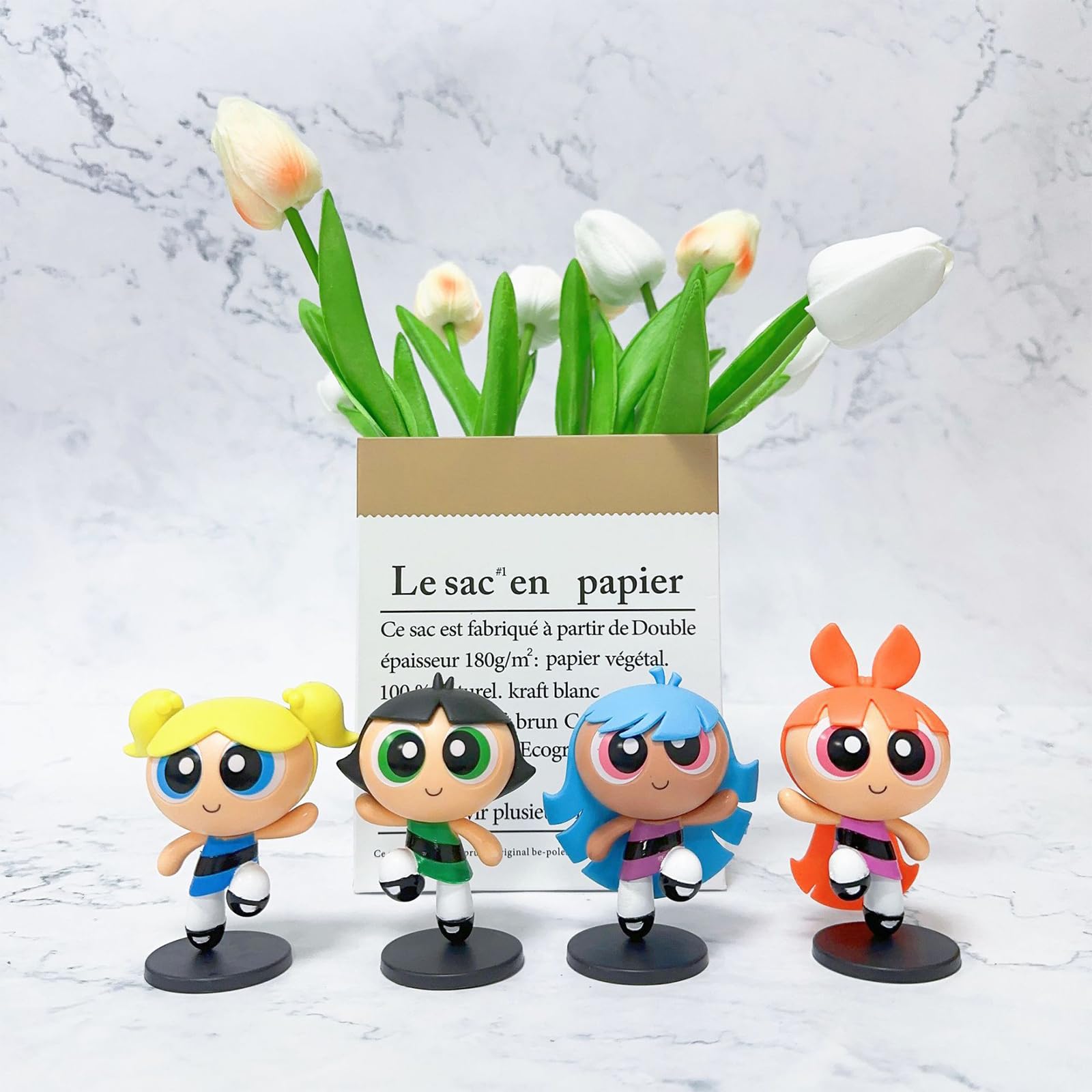 Zcyx0514 Police Girls desk decor set for bright room accent