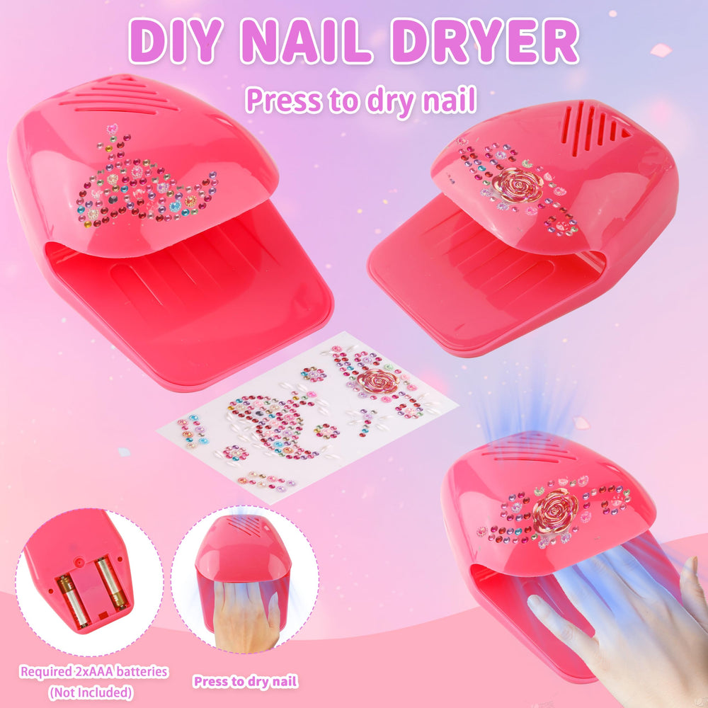 Toe separator keeps tiny toes comfy during pretend manicures.
