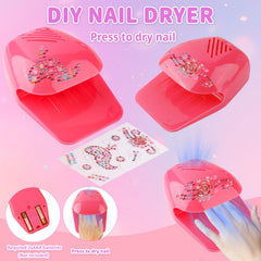 Toe separator keeps tiny toes comfy during pretend manicures.