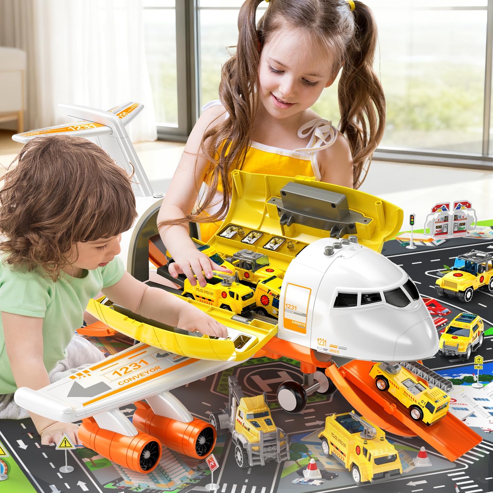 ZDRKWSM traffic-scene mat helps kids rehearse road safety and planning.