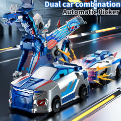 ZDRKWSM collision transforming dinosaur car blue handheld play delights kids