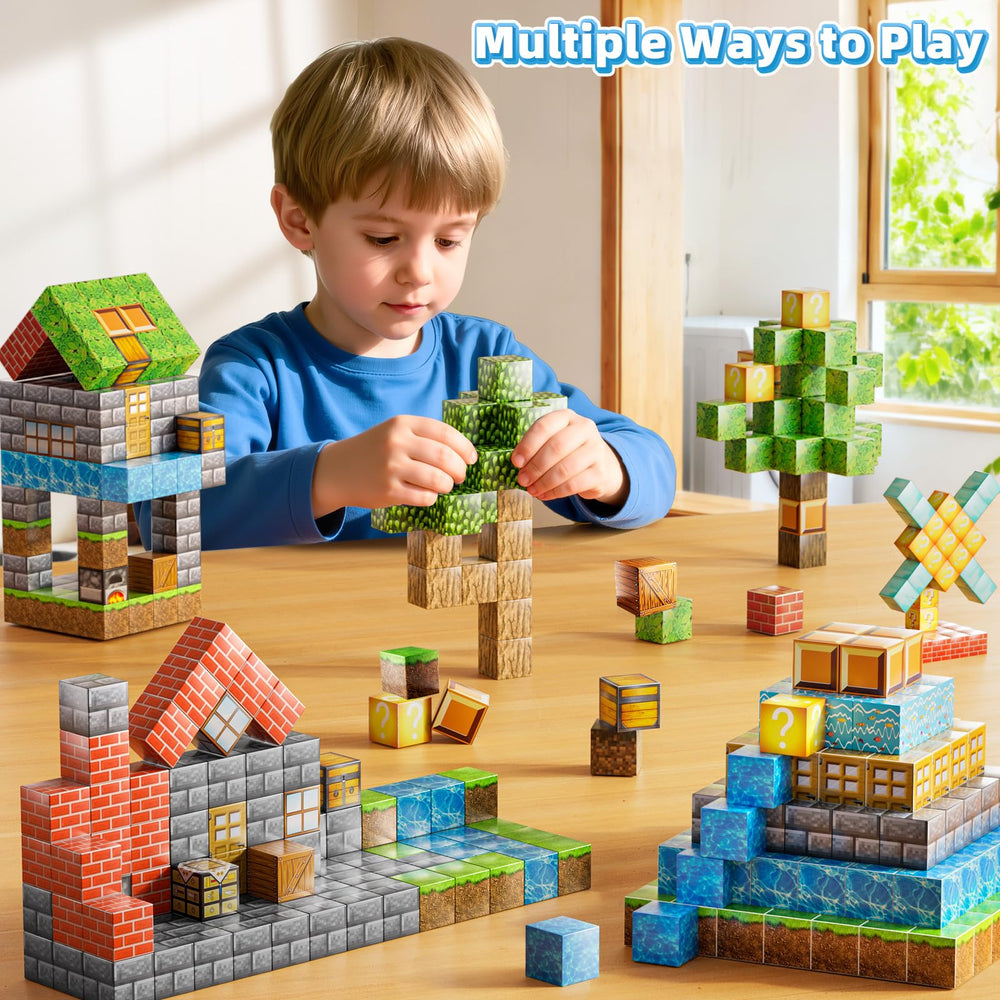 ZDRKWSM Montessori-inspired sensory play area with colorful blocks and tactile exploration.