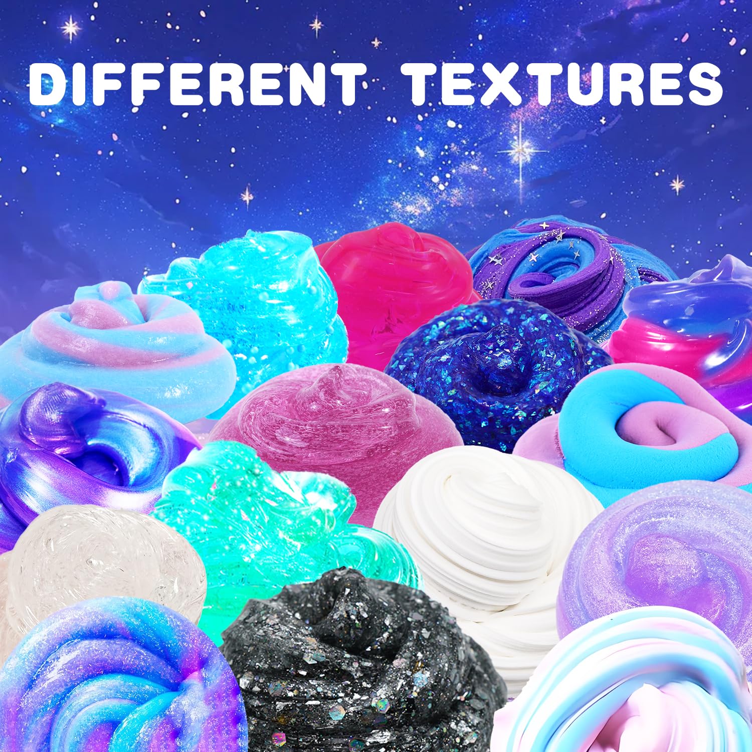 ZDTHNSIAT glue and glitter pack adds sparkle to space slime creations.