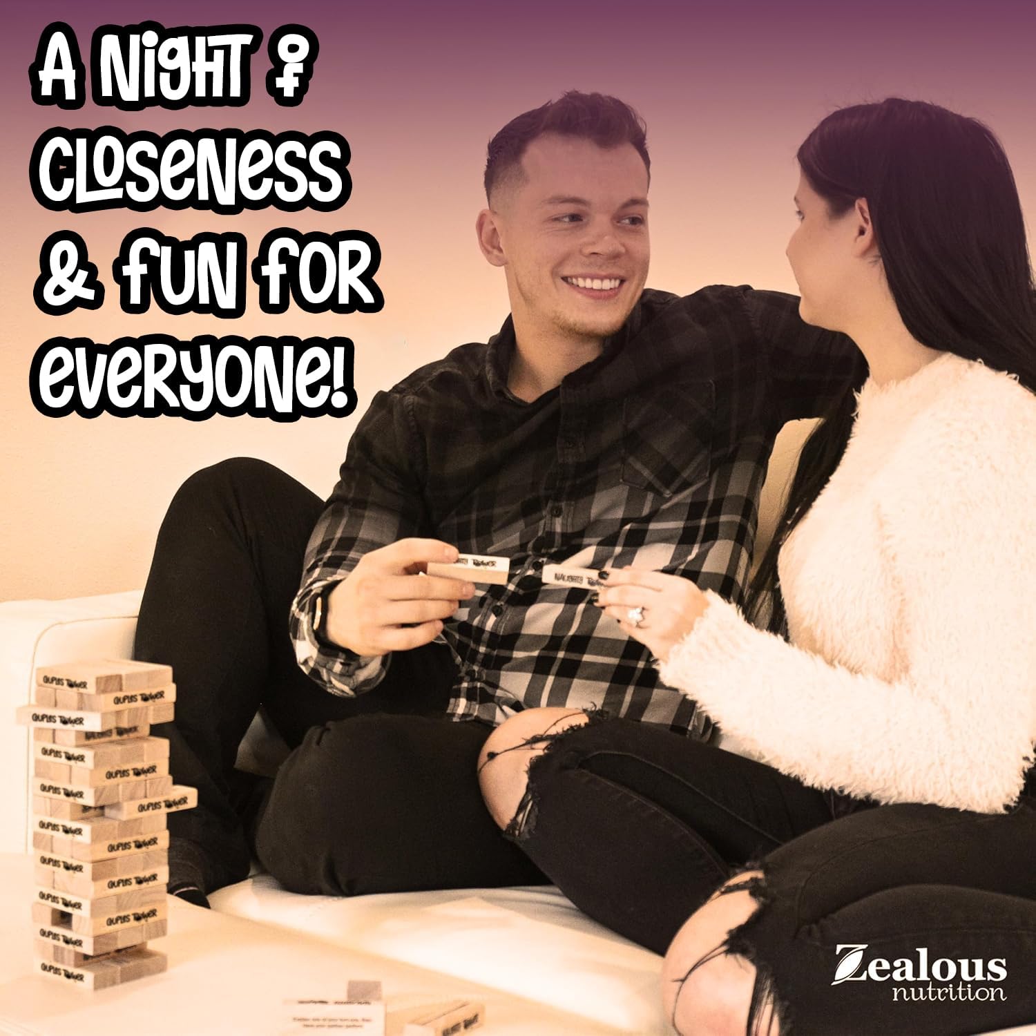 Group play with Zealous Nutrition NWTY delivers interactive challenges for lively gatherings.