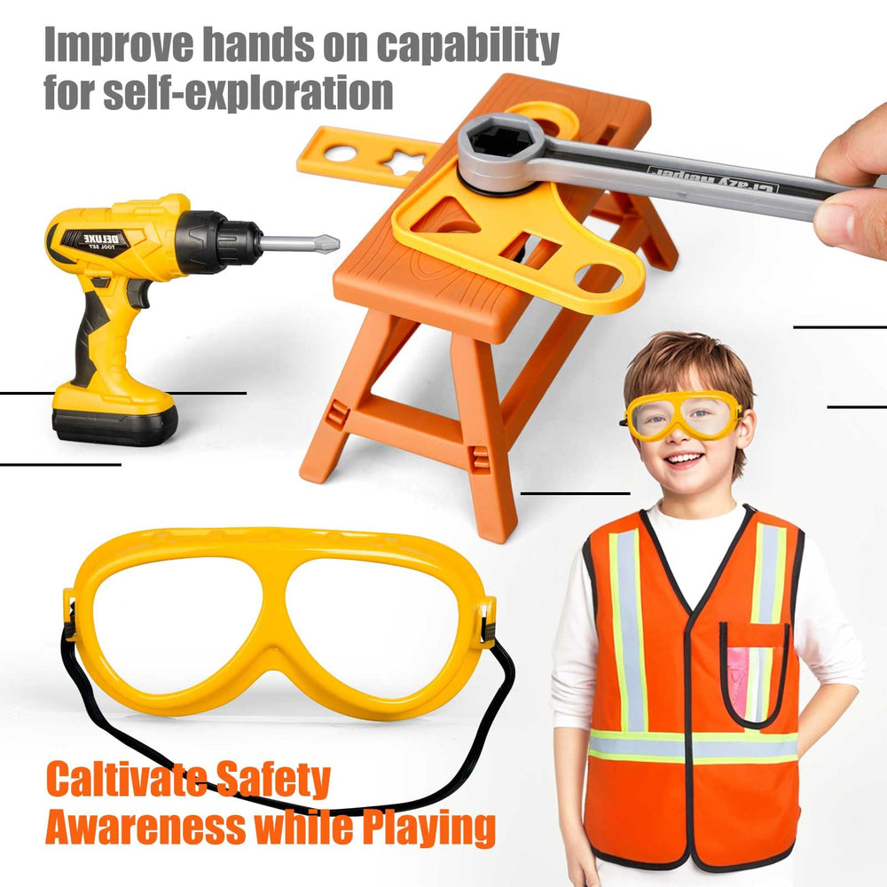 Zealous Toys construction worker outfit for kids' pretend play sessions