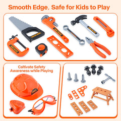 ZEALOUS TOYS two-in-one drill with interchangeable bits for various pretend tasks