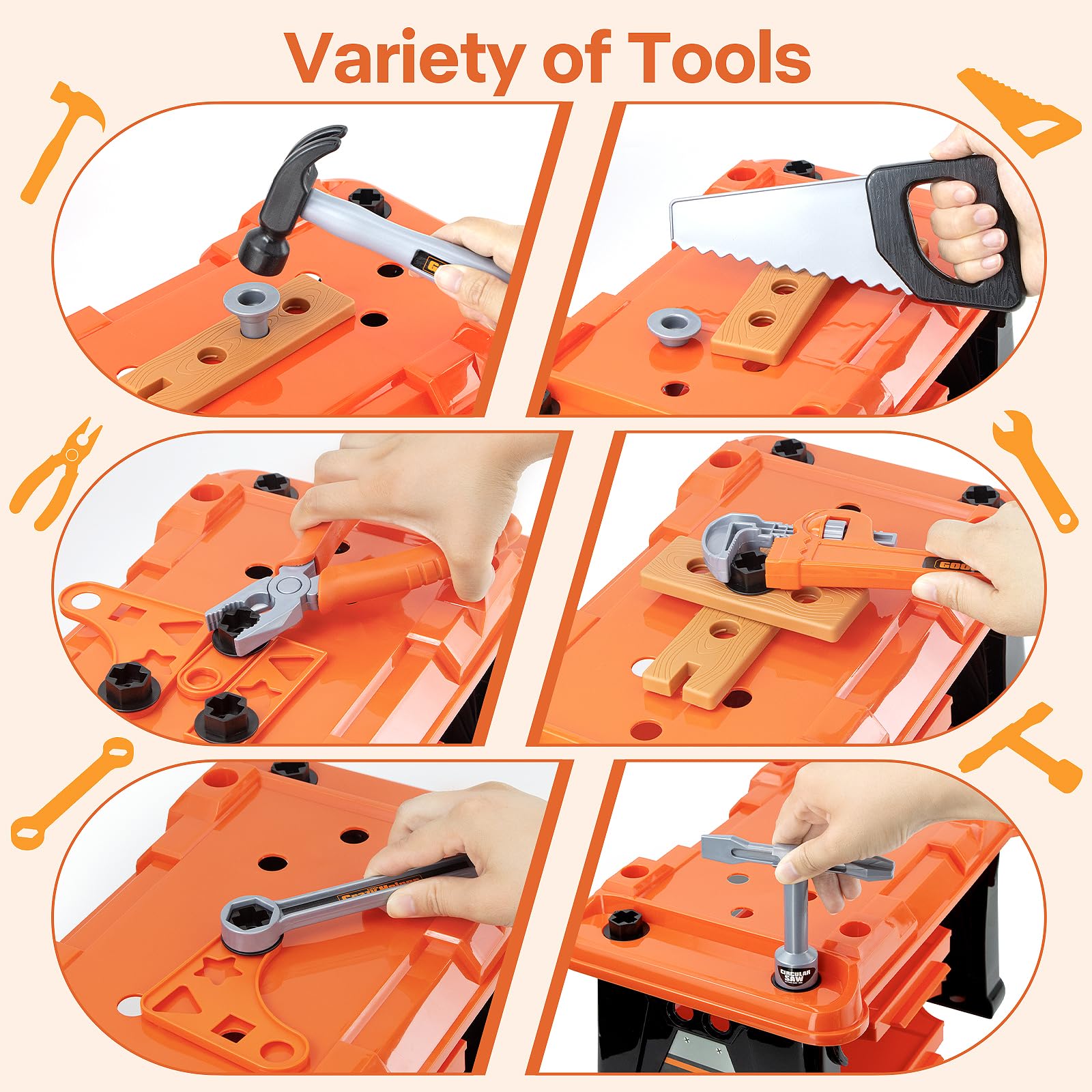 ZEALOUS TOYS removable battery pack adds realism to pretend drilling