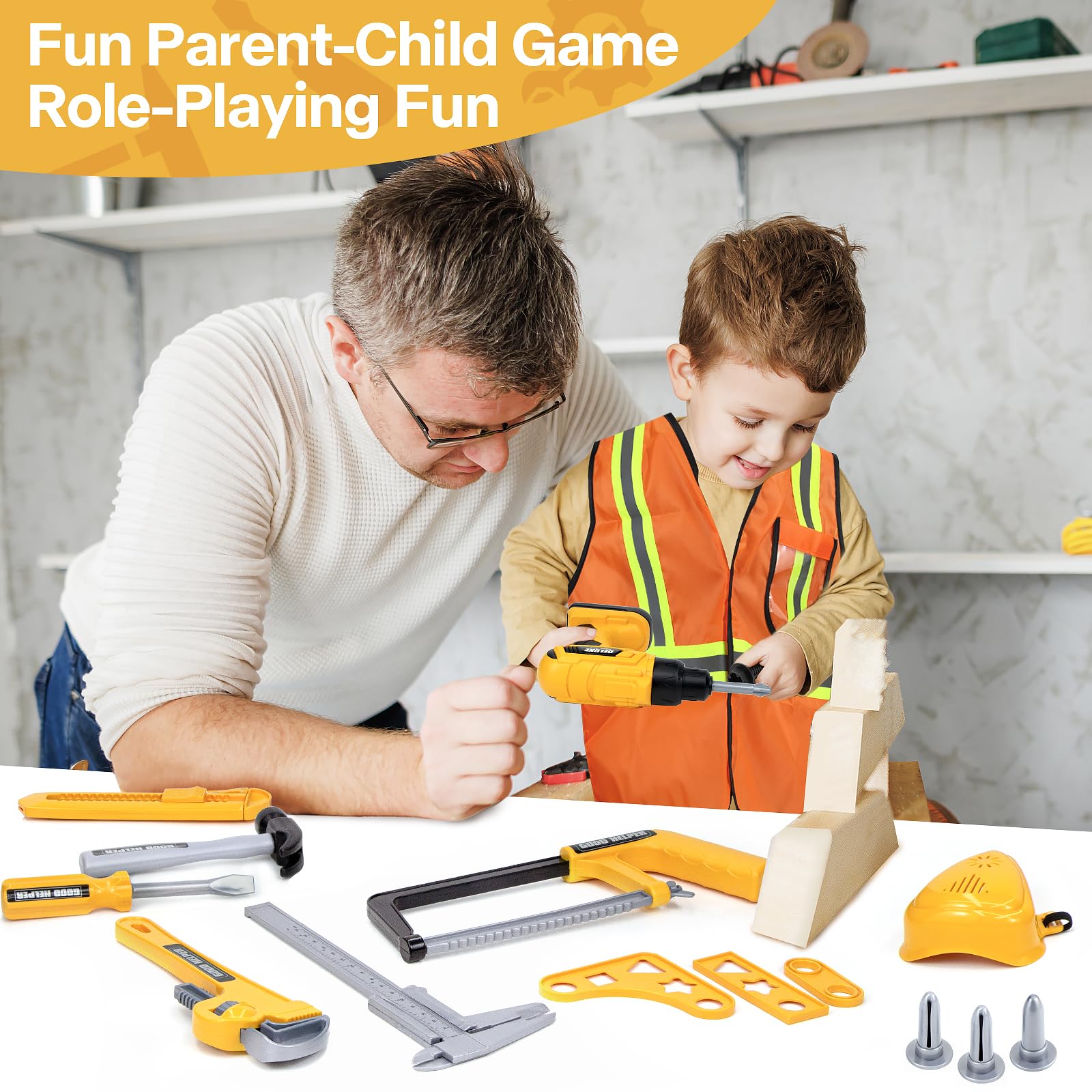 ZEALOUS TOYS three tool heads for versatile pretend projects