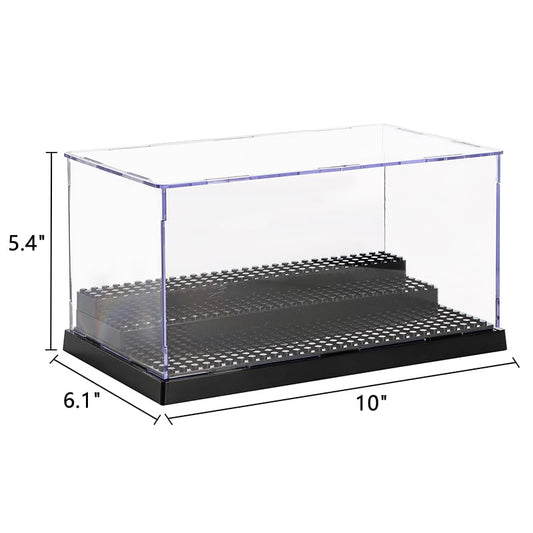 ZEAYEA display case with three steps demonstrates versatile layout options