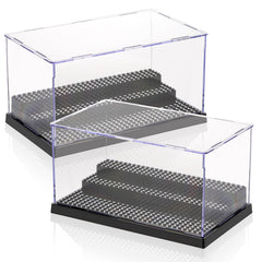 ZEAYEA minifigure display case front view shows collectibles clearly and attractively