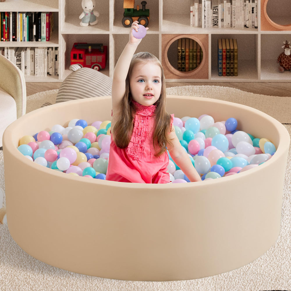Zedachica ball pit memory foam core provides cushioned support during play
