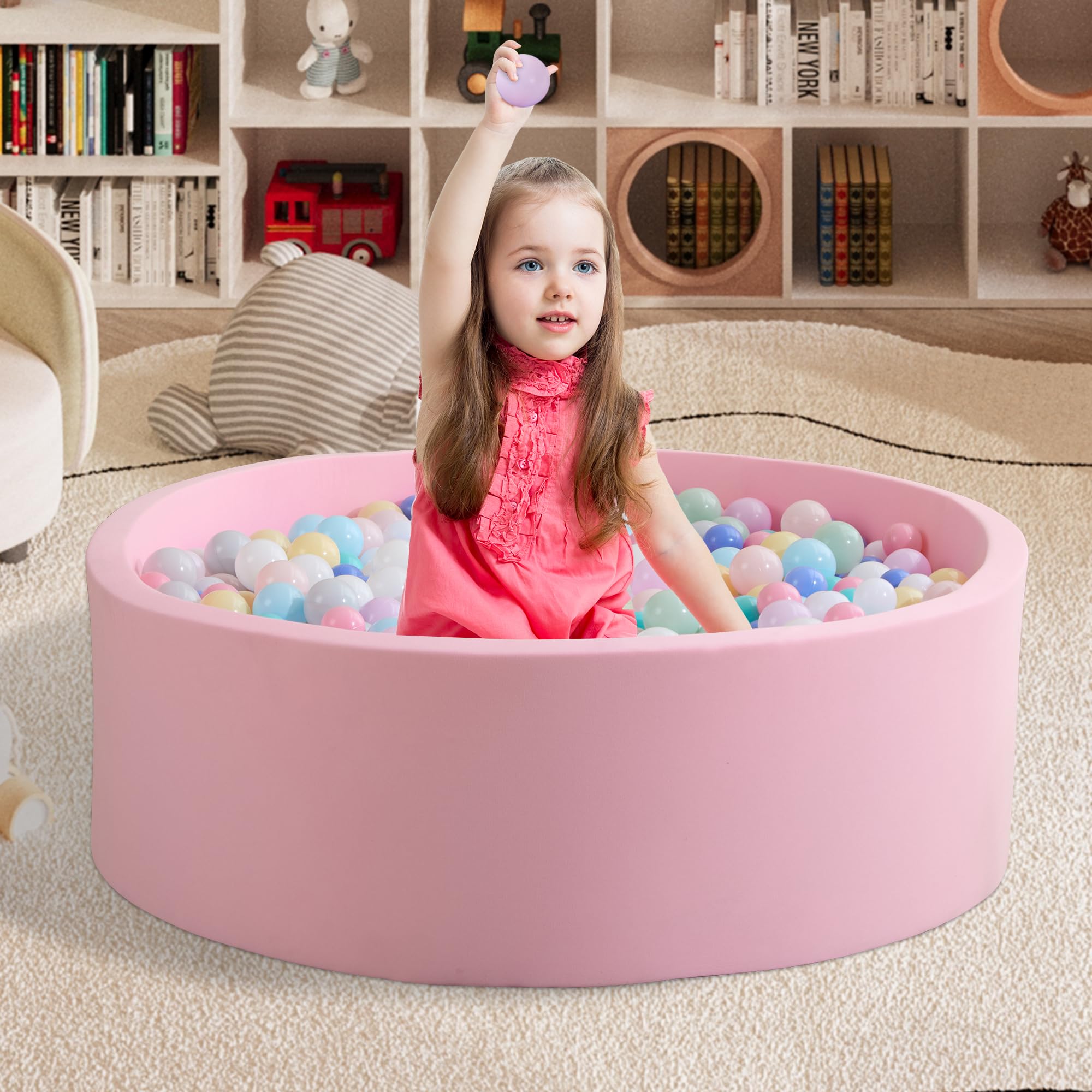 Zedachica Ball Pit foam material provides gentle support during cozy play sessions.