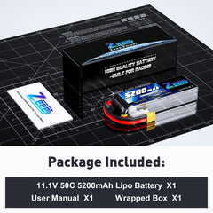 Zeee 11.1V 5200mAh soft case pack ready for compact setups.