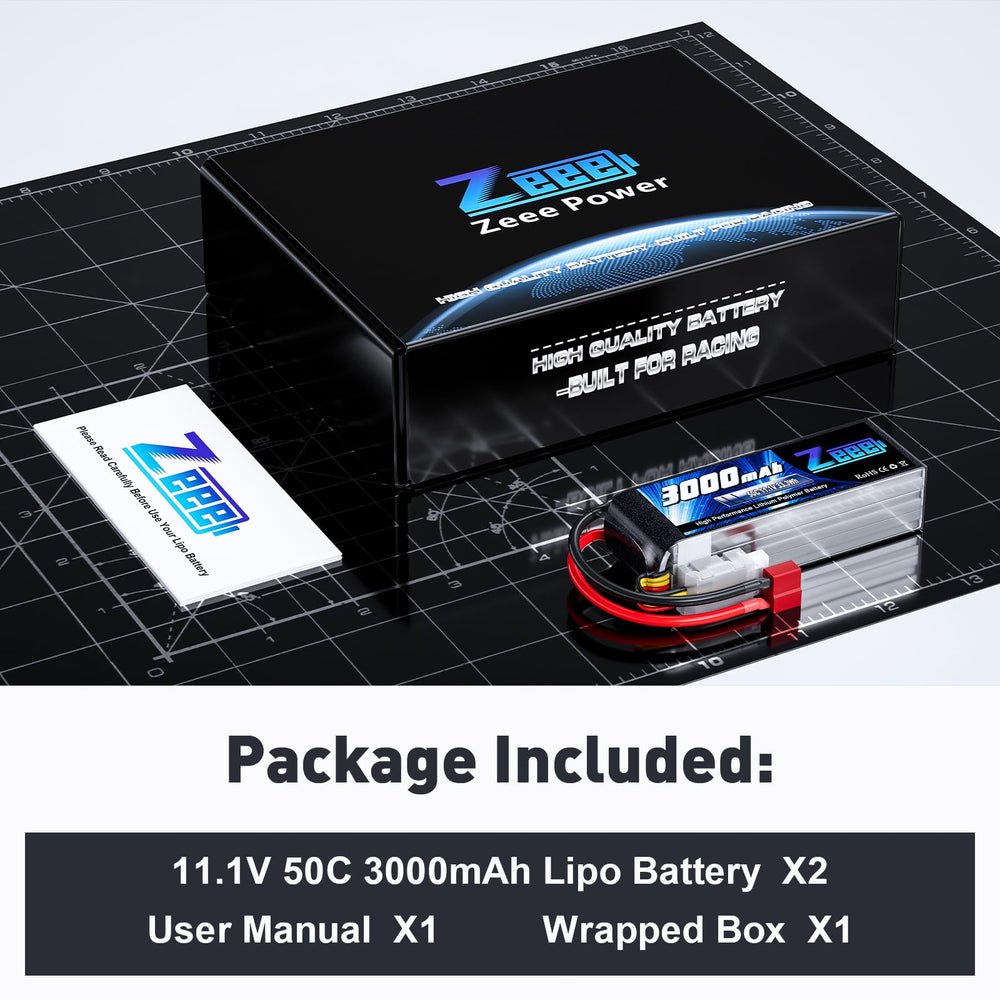Zeee 2-pack LiPo battery set for extended RC sessions