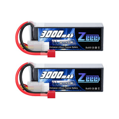 Zeee 3S 50C 3000mAh battery with T connector for reliable RC power