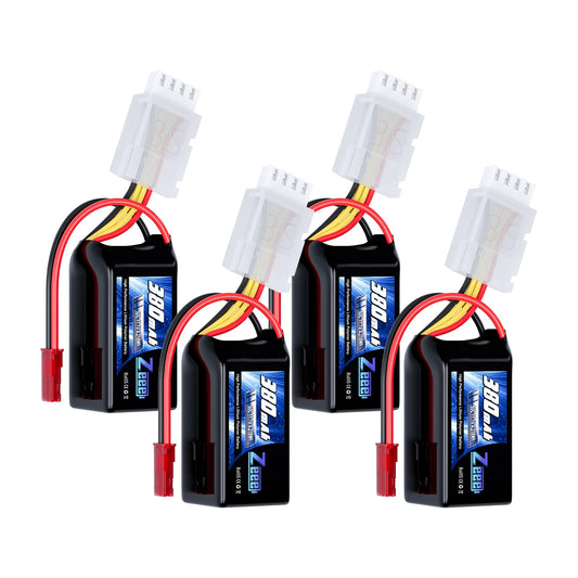 Zeee 3S 380mAh battery for FPV drones with JST plug and strong power.