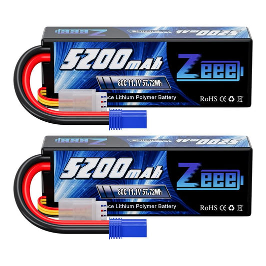 Zeee 3S 5200mAh LiPo with EC5 connector for high-current RC models